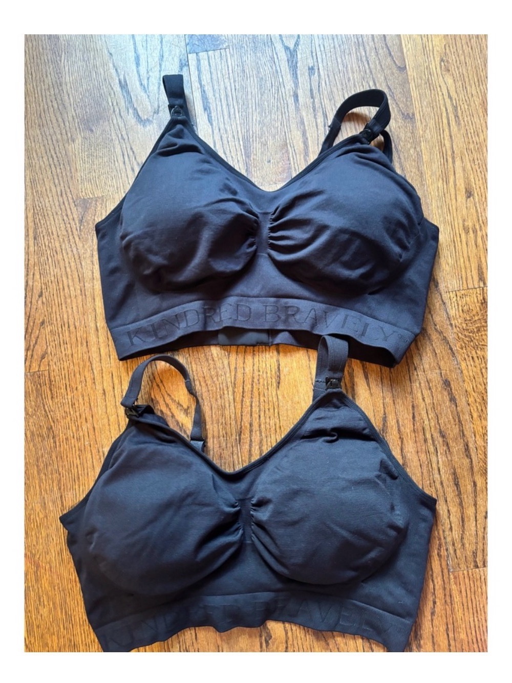 Kindred Bravely Black Seamless Nursing Bras - Twin Pack